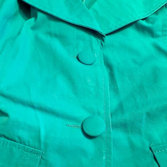 Luii Jacket Fully Lined 3/4 Sleeve Womens Sz M Blue 2-Button Front wi Tie A-0078 - Picture 7 of 13